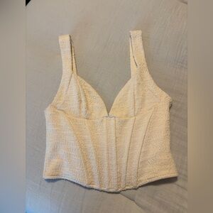 Zara textured corset top small